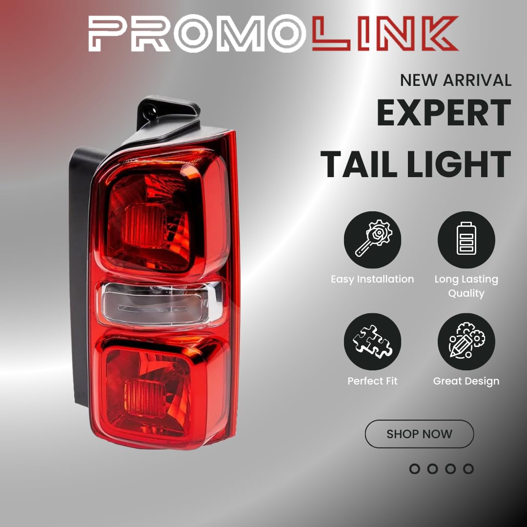 Fanale Posteriore Destro Compatibile con Peugeot Expert Traveller Citroen Spacetourer Jumpy Toyota Proace Opel Zafira Life Vivaro 9808243080