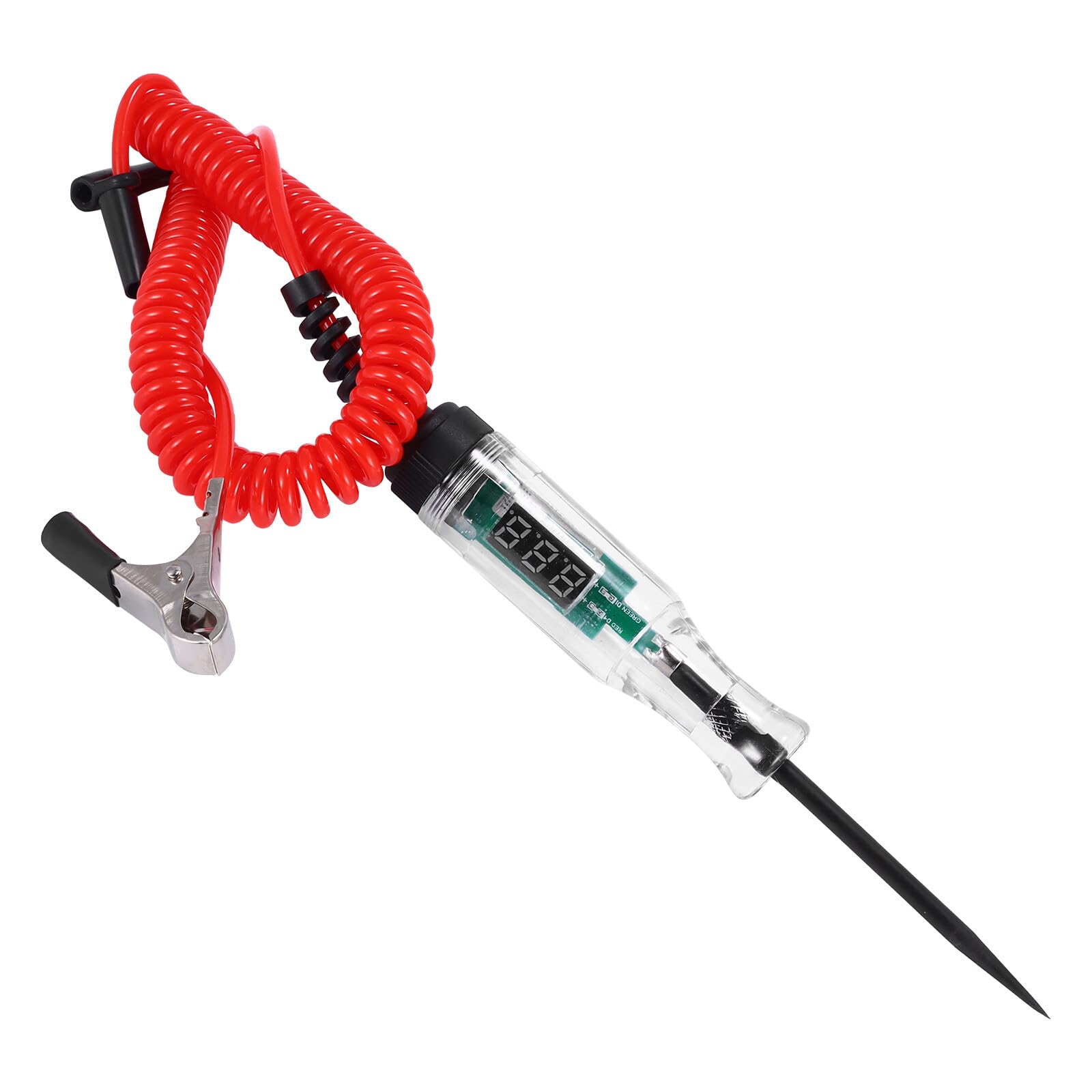 Circuit Tester, 3-70V DC Voltage Tester With Digital Test Light Auto Truck Car Electrical Circuit Continuity Tester, Car Fuse Tester for Car Battery Probe Pen