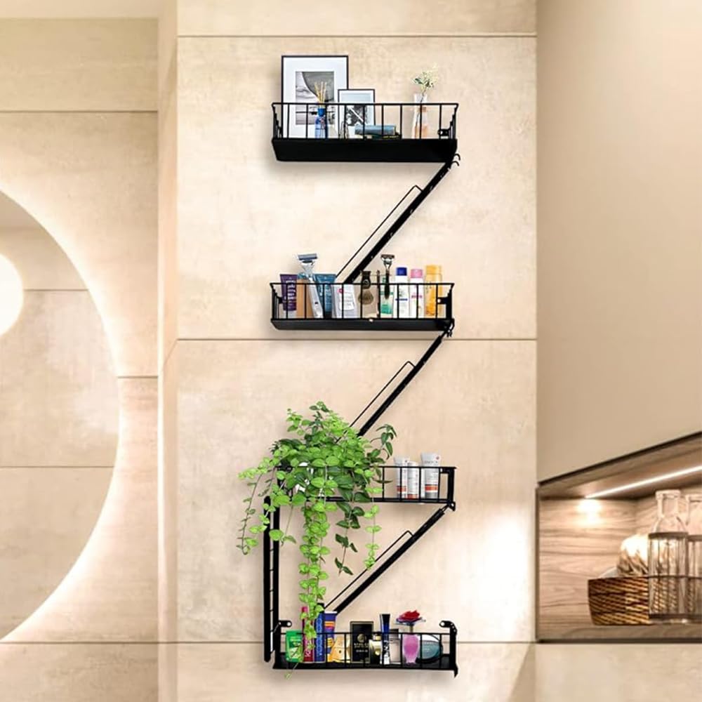 Amazon.com: COEAYO Fire Escape Wall Shelf - 4-Tier Trinket