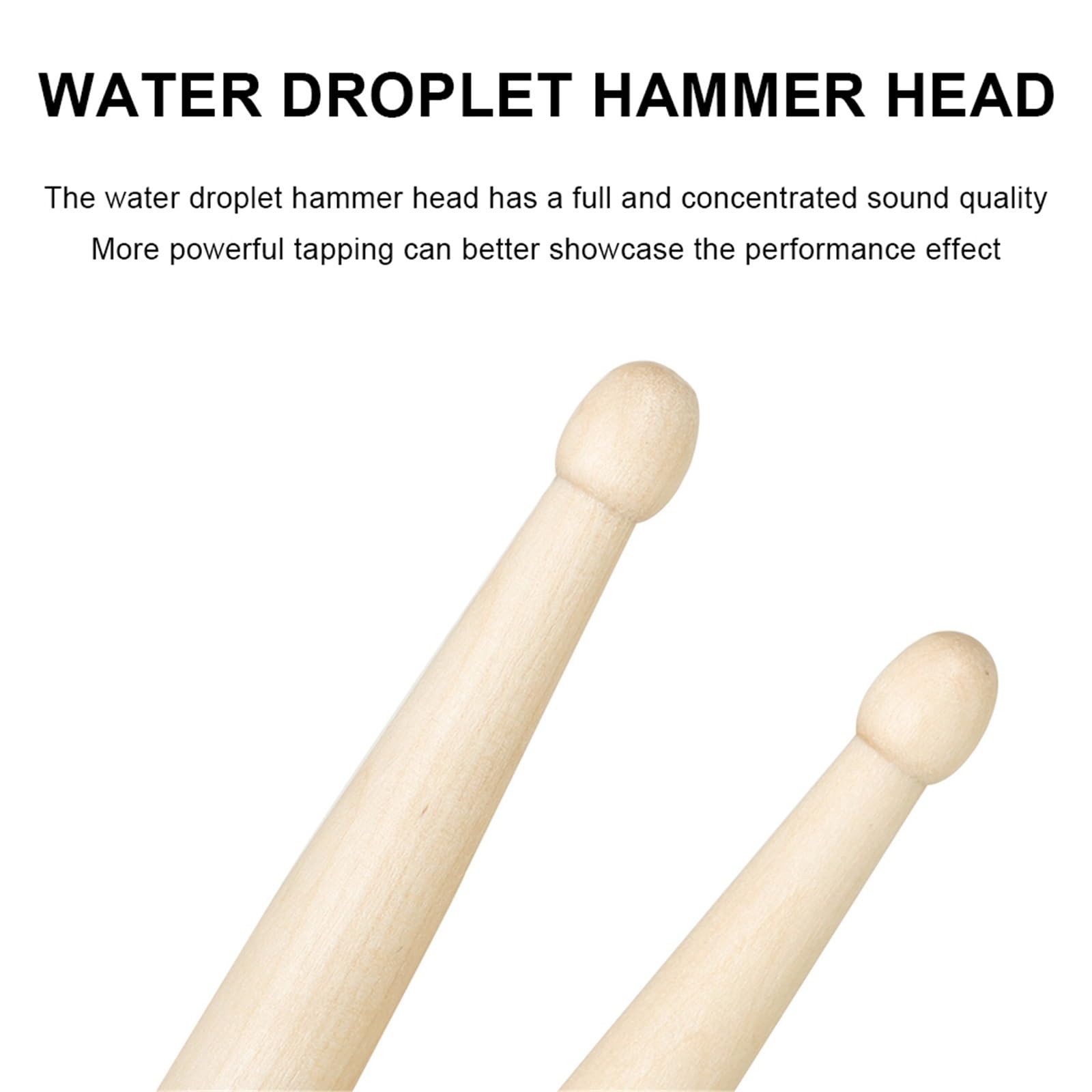 TrommelstöCke Wood Drum Sticks 5A 7A Classic Maple Wood Teardrop Head Drumsticks Musical Instruments Accessories for Adult Kids FüR Schlagzeug