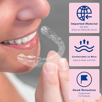 Clear Retainers Custom-Made Set for Upper and Lower Teeth