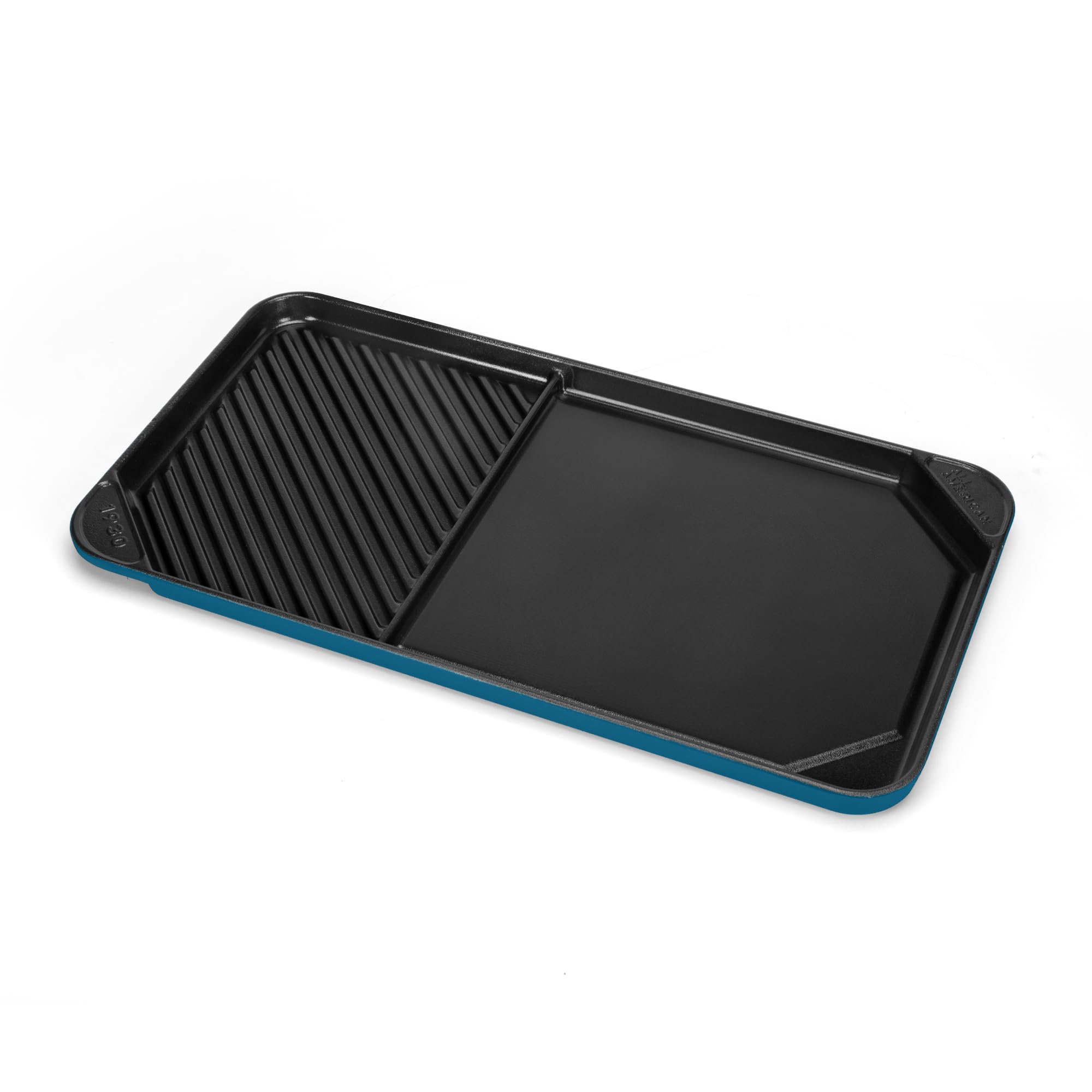 All American 1930 - Ultimate 60/40 Griddle with Ceramic Non-Stick Coating - Berry Blue - Durable &amp; PFAS Free - Indoor Griddle for Easy Prep, Cooking, &amp; Cleaning - Made in the USA