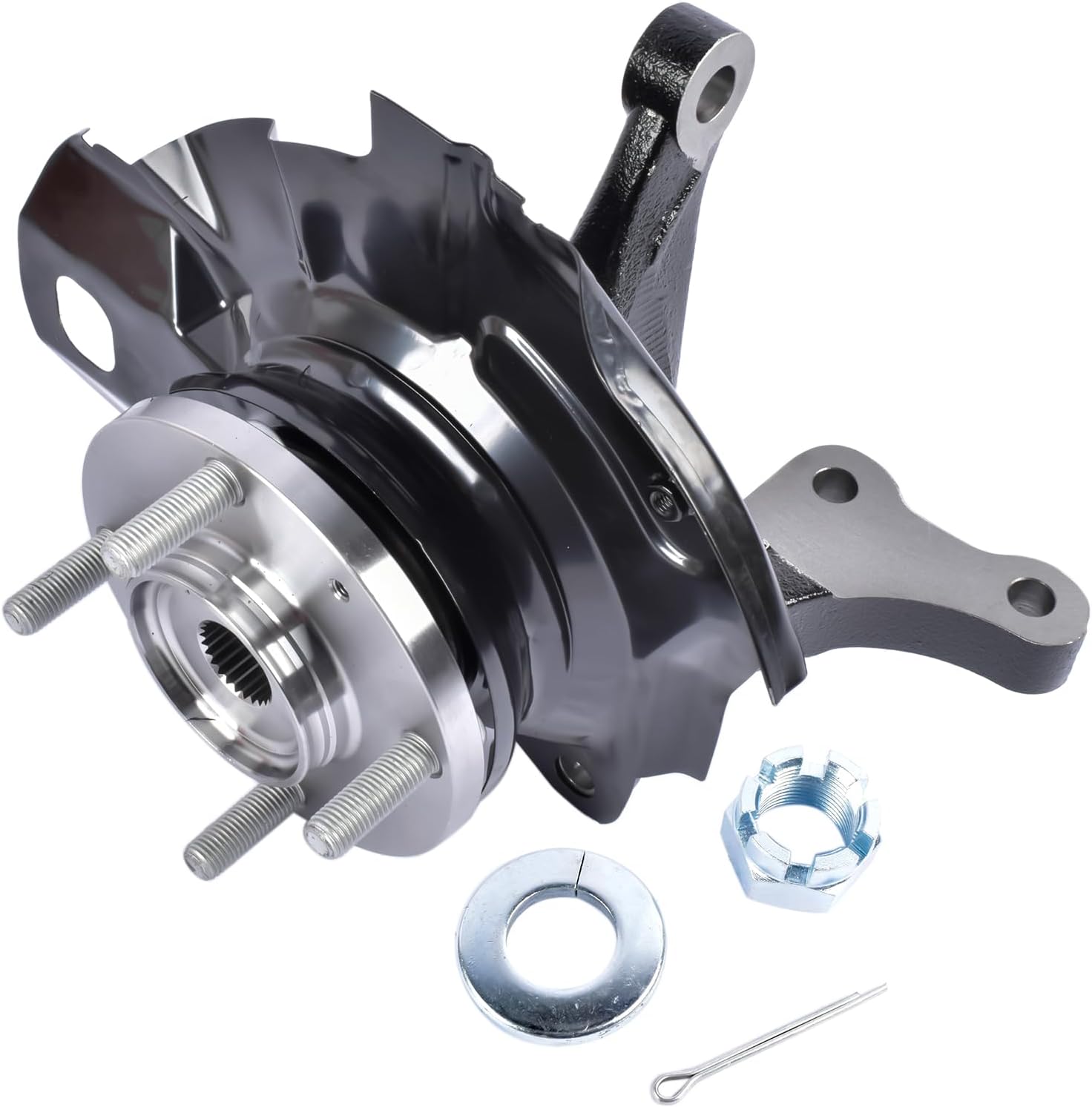 GELUOXI Front Right RH Steering Knuckle Assembly Replacement for Hyundai Elantra 2001-2006 2.0L 4-Wheel 517162D110 517562D010