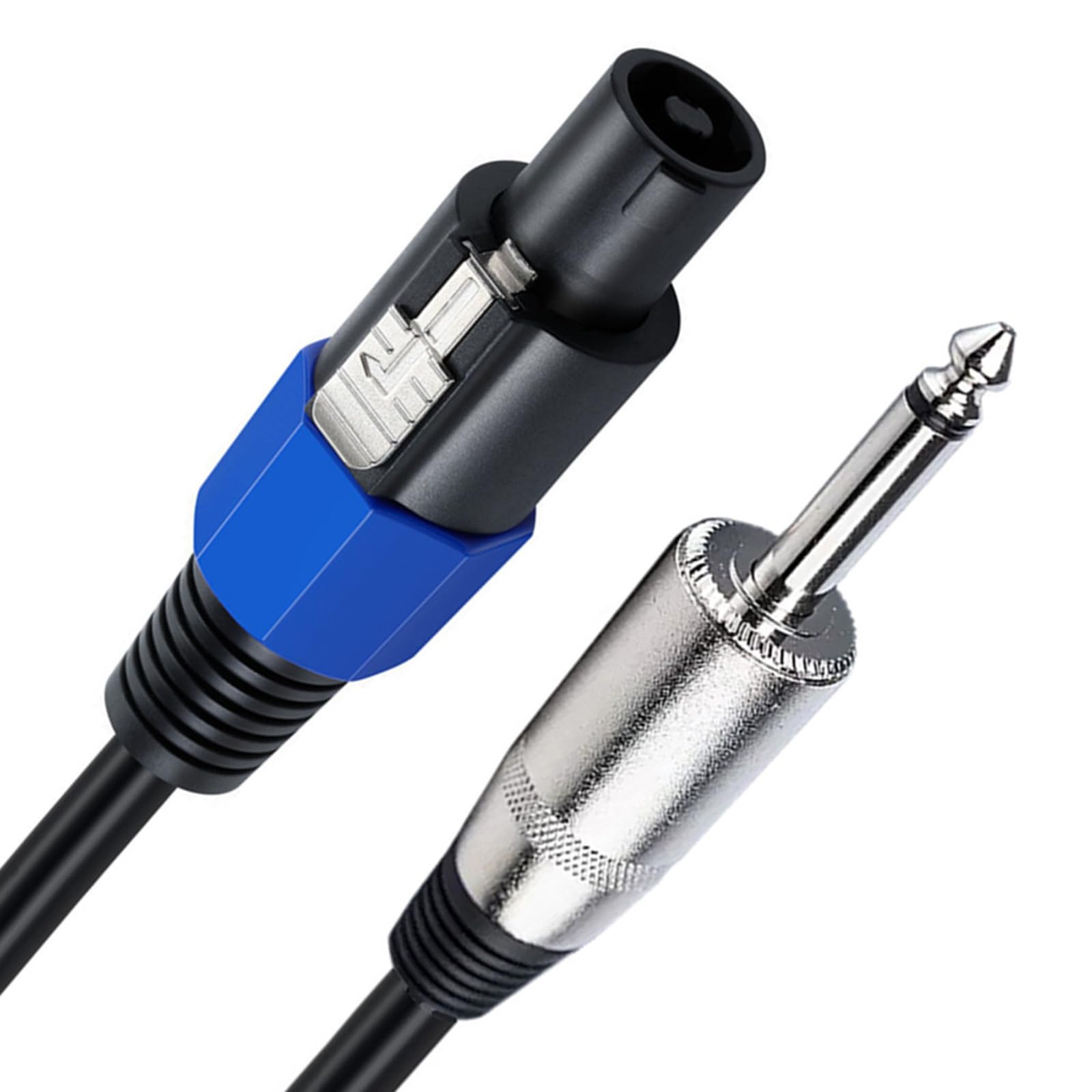 Cavo Adattatore Per Altoparlante Professionale - 2 Pezzi, 9,1 Mt - Speakon Maschio A Jack 6,35 Mm Maschio