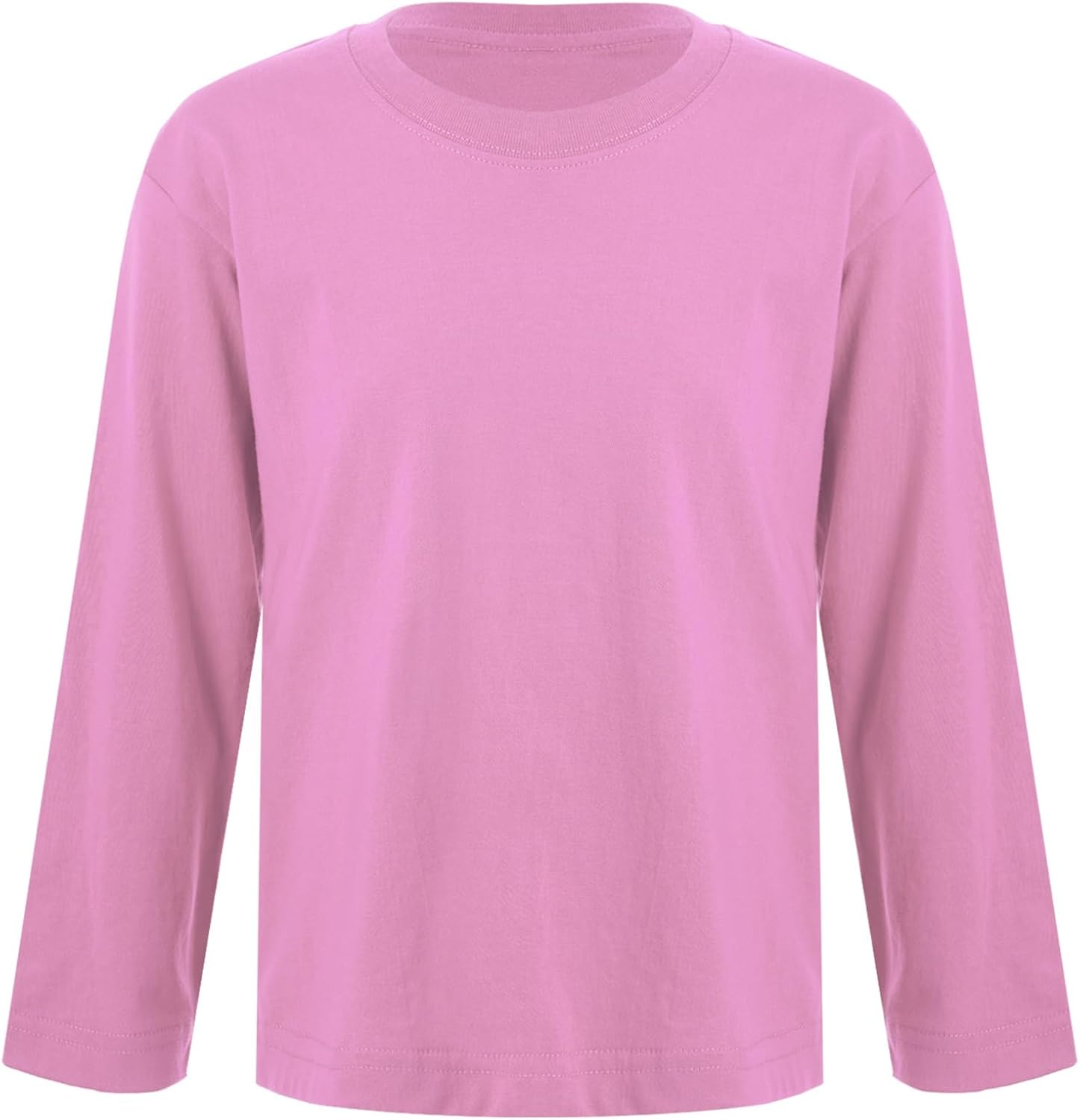 Kaerm Kids Boys Girls Athletic Performance Shirts Long Sleeve Quick Dry-Fit Crew Neck Sweatshirts Classic Undershirt