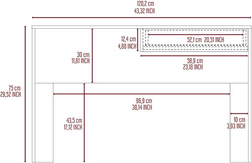 Miniatura 5 de Escritorio de estudio de estilo moderno y sencillo, escritorio de sala de muchas piernas con cajones, fácil de montar, escritorio ergonómico que