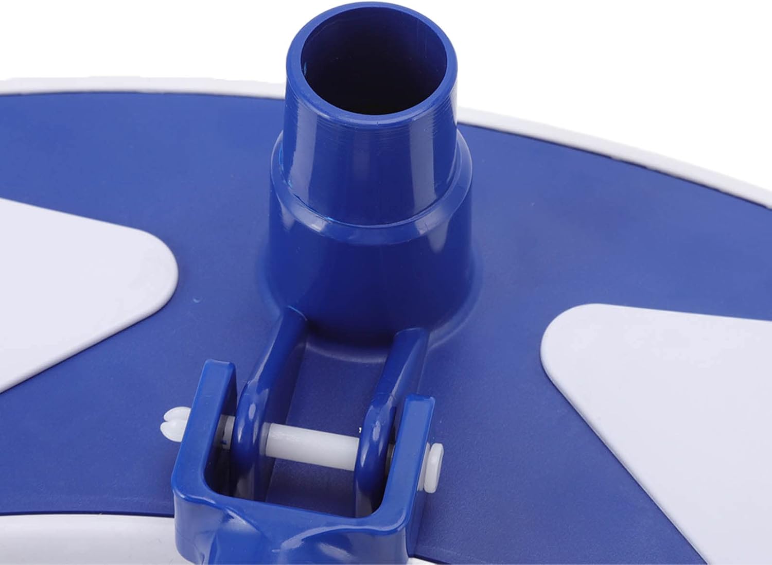 Weighted Butterfly Pool Vacuum Head, Swimming Pool Vacuum Head, Plastic Cleaning Head, Blue and White - Powerful Debris Removal, Smooth Maneuvering Wheels, Ideal for Pools and