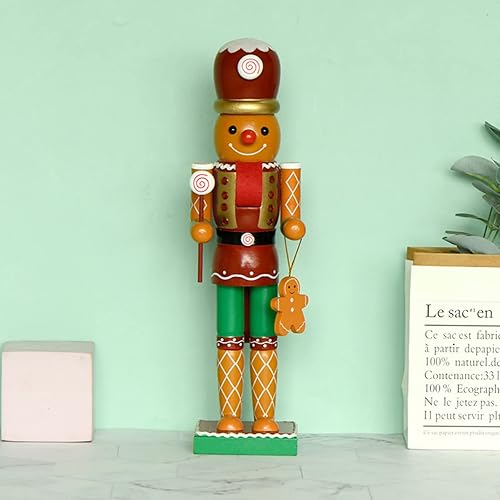 Miniatura 4 de Ochine Figuras decorativas de cascanueces de Navidad, chef, cascanueces de madera, hombre de jengibre, mesa de exhibición, cascanueces coleccionable