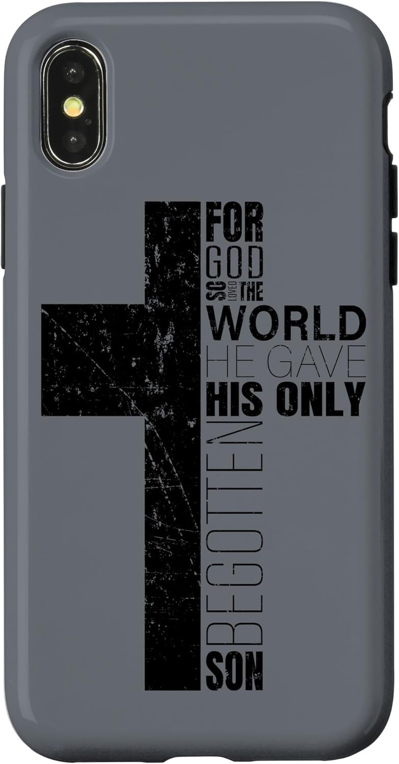 iPhone 11 Pro Max Christian Phone Case Men Dad Bible Verse Scripture Religious Case