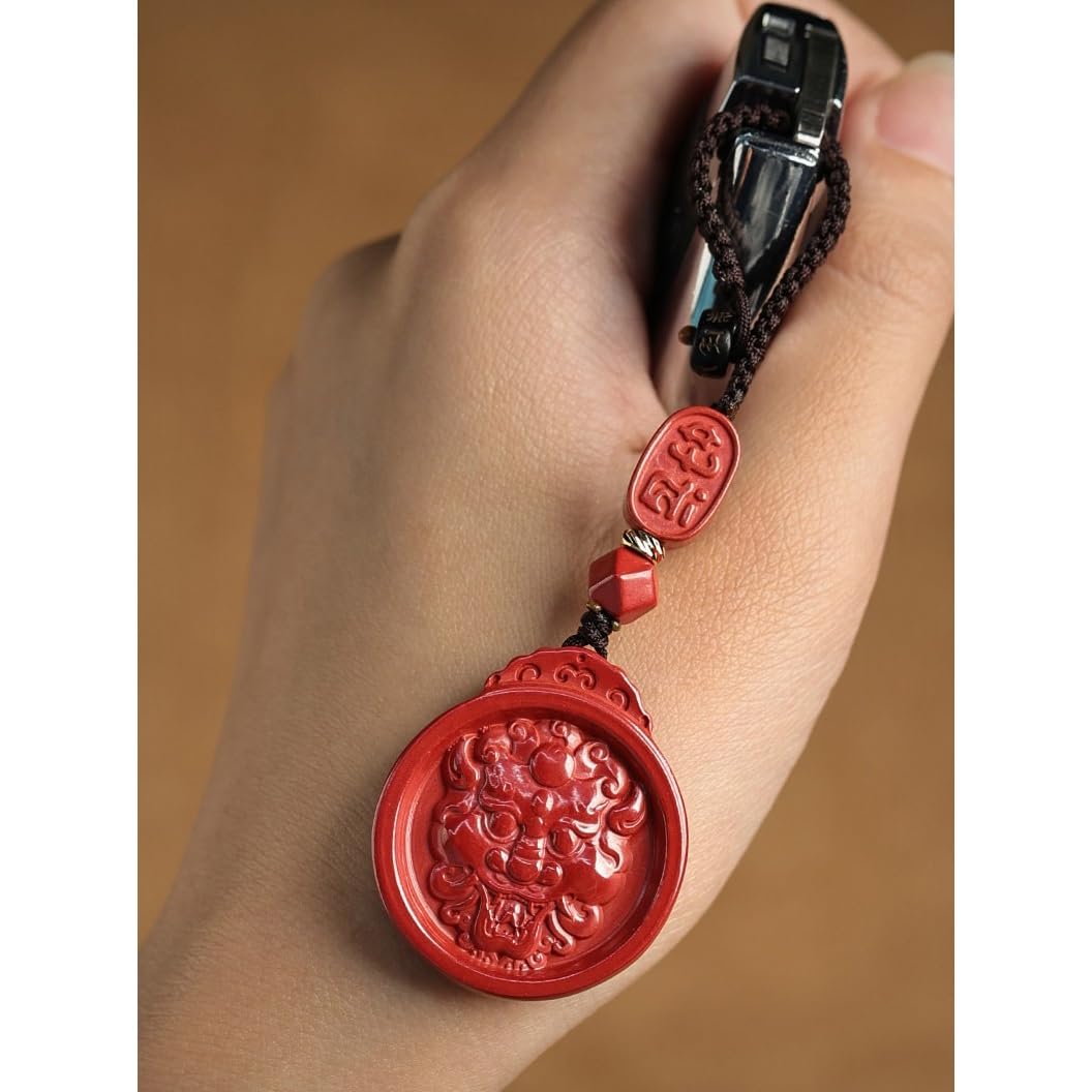 Breloczek do Samochodu Cinnabar Pixiu Men And Women's Zodiac Year Gift Car Keychain Backpack Pendant Portable Decoration