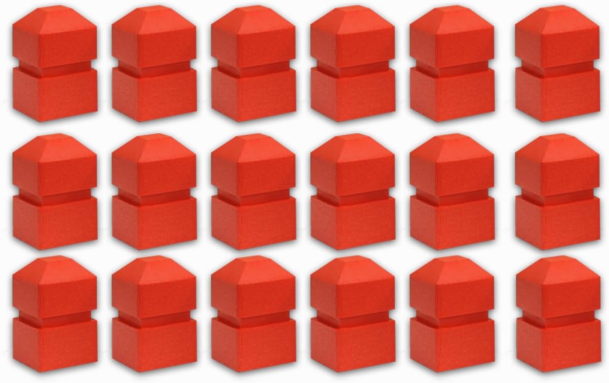 GTM140018 Recycled Plastic Beveled Tee Markers, Set of 18