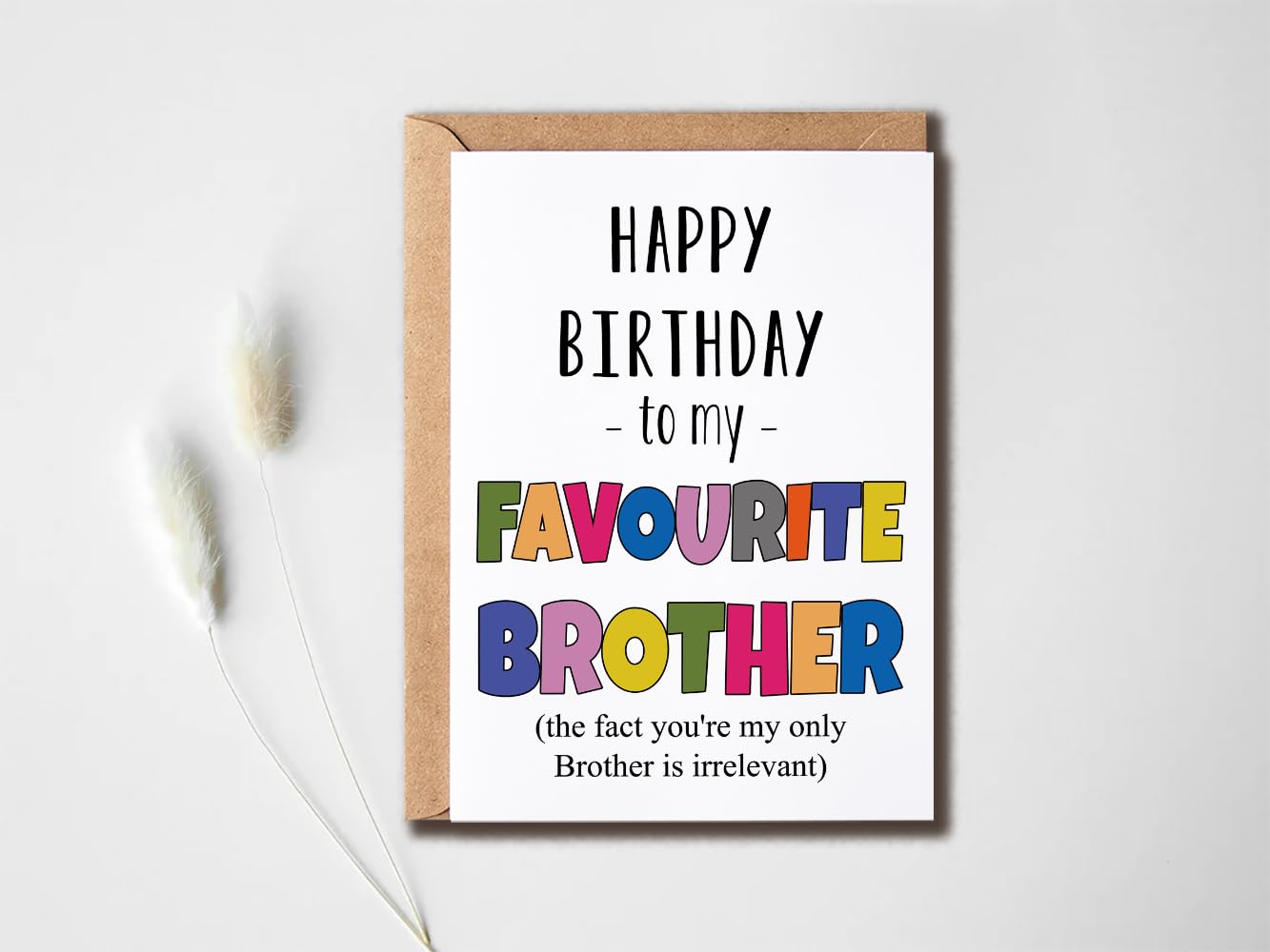 Lustige Geburtstagskarte – "Happy Birthday To The Tw*t Of The Family"