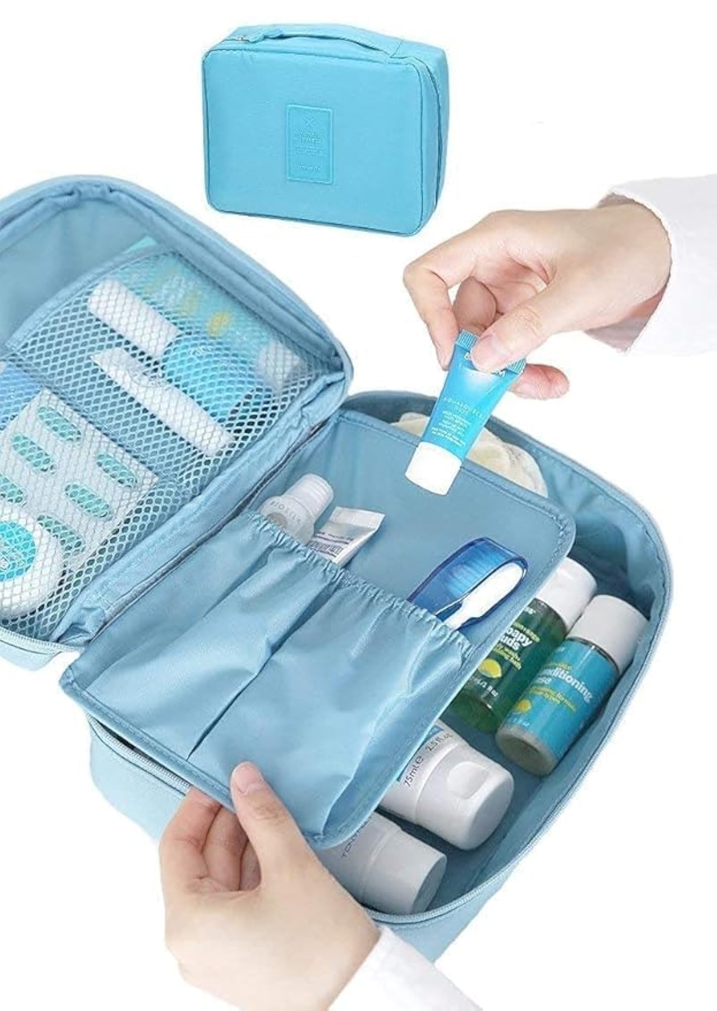 Travel Portable Cosmetic Makeup Case Organizer for Women