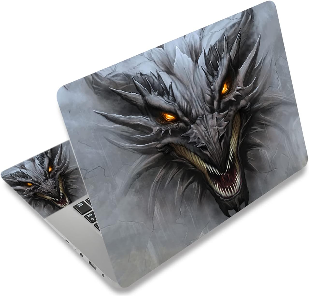 Laptop Notebook Skin Sticker Cover Decal Fits 12 13 13.3 14 15 15.4 15.6 inch Laptop Protector Notebook PC | Easy to Apply, Remove and Change Styles (Dragon)