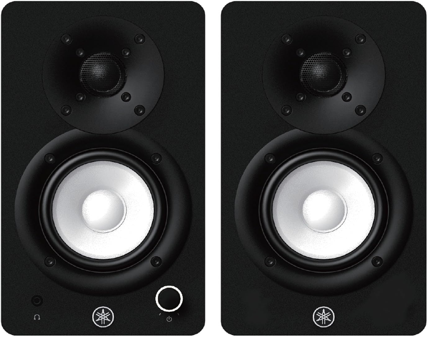 Yamaha HS3 - Coppia di altoparlanti per monitor da studio, compatti, colore: Nero