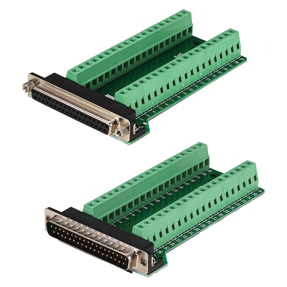 HCLZOE Connettore per Scheda Breakout DB37 da 2 Pezzi, Adattatore Saldatura per Terminale Porta Seriale RS232 D-SUB A 37 Pin HCLZOE Connettore per Scheda Breakout DB37 da 2 Pezzi, Adattatore Saldatura per Terminale Porta Seriale RS232 D-SUB A 37 Pin