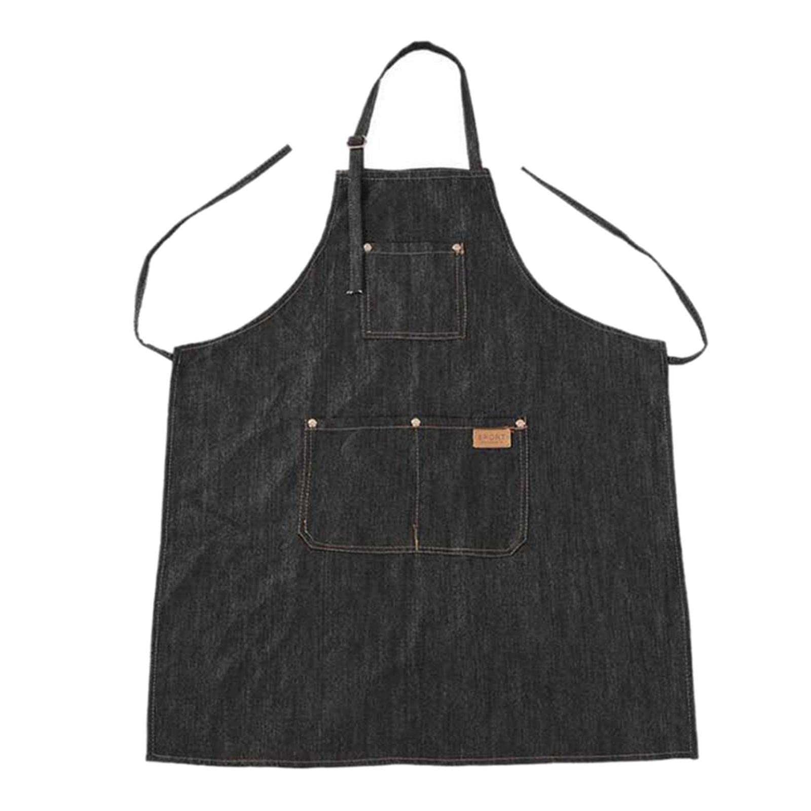 CALANDIS™ Professional Barber Apron Cape Cover Barber Hairstylist Chef Gown Black | Styling Capes & Gowns | Salon & Spa Equipment-image-27