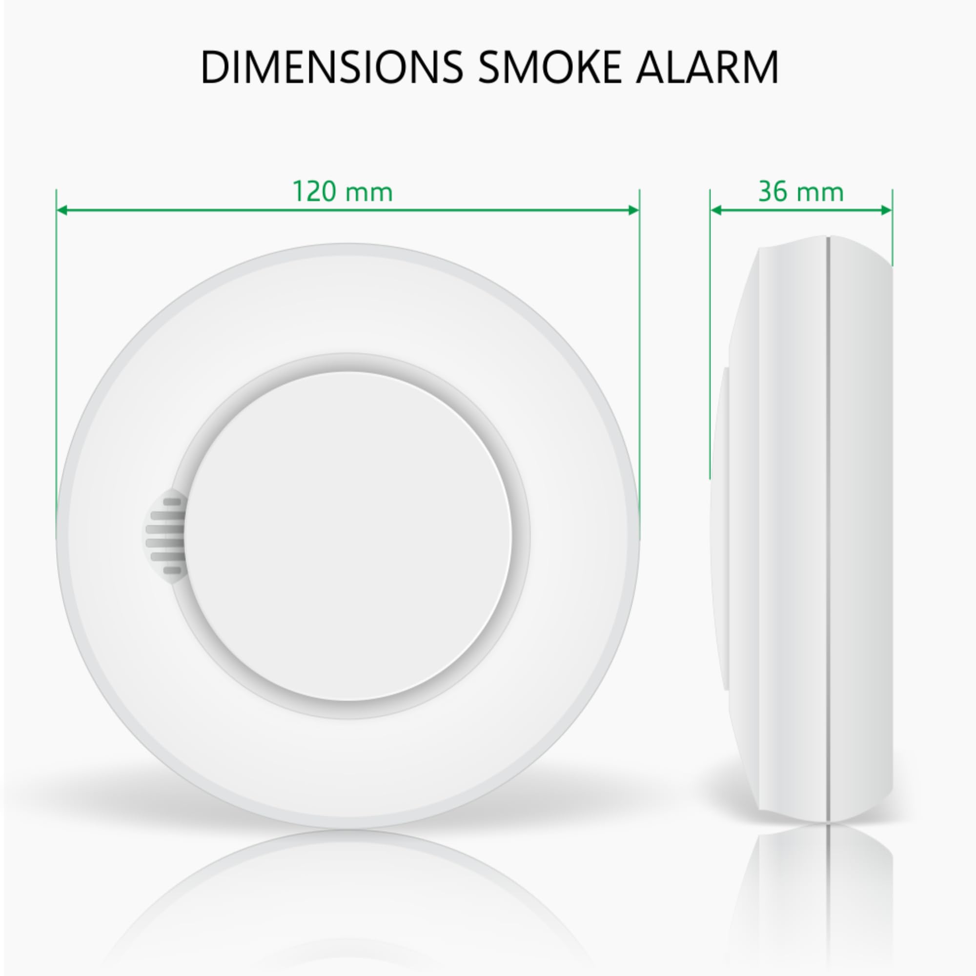 ELRO Connects SF500S - Juego Completo de detectores de Humo K2 Connector + 3 detectores de Humo inalámbricos – Advertencia por Smartphone – según EN14604