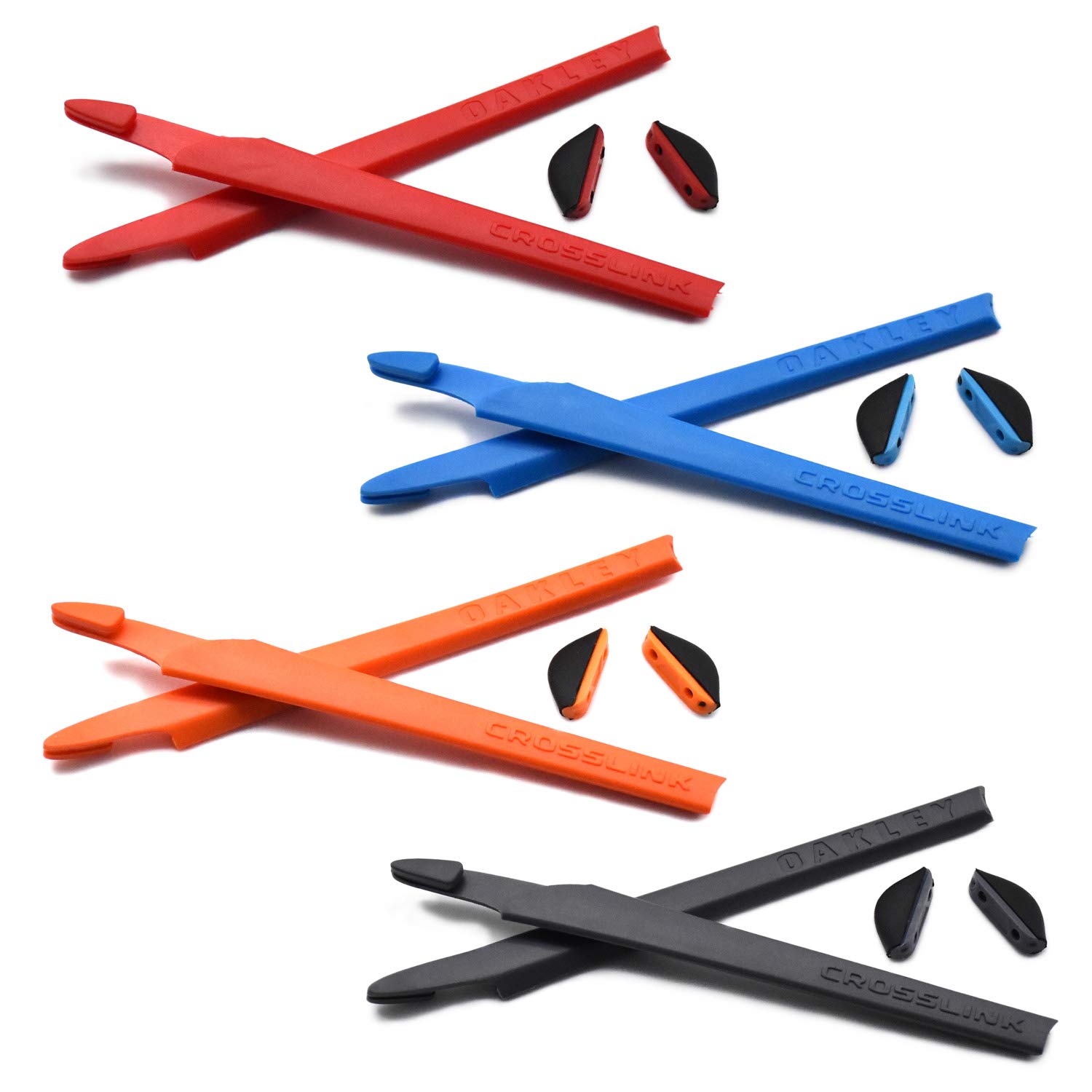 4 coppie Kit gommini di ricambio in silicone Per Oakley Crosslink Occhiali da sole