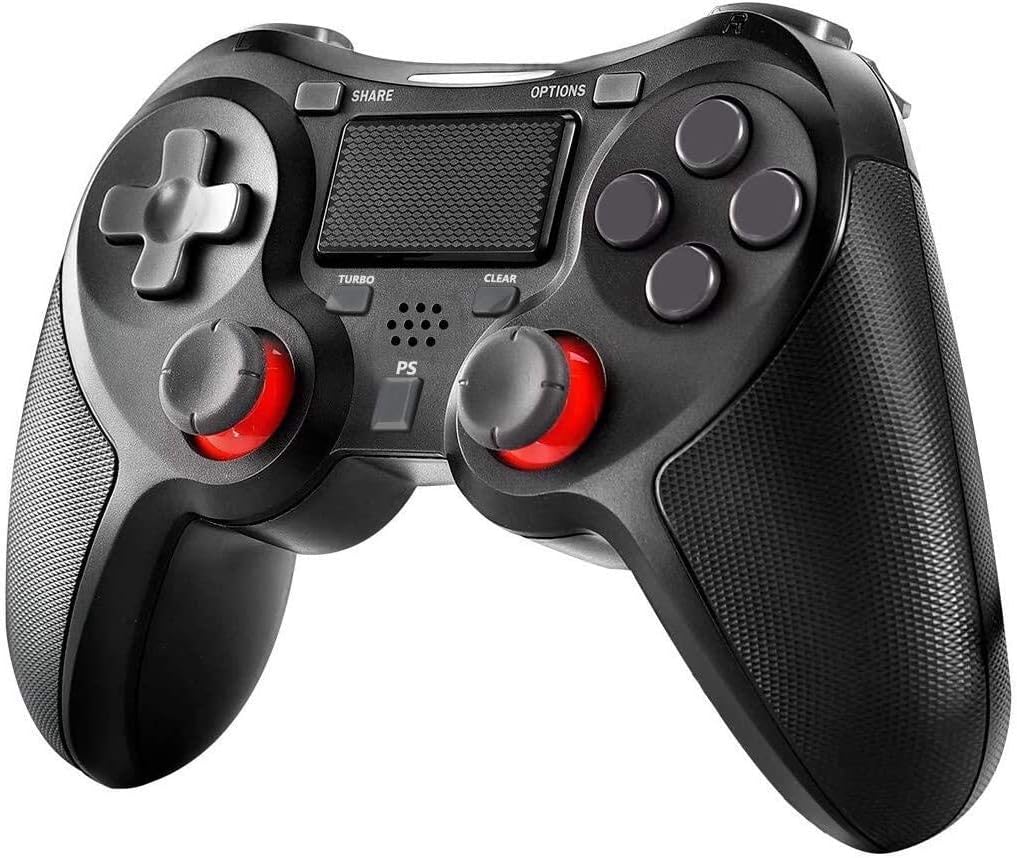 JAMSWALL Controller for PlayStation 4，Wireless Controller Gamepad Joystick for PlayStation 4/Pro/Slim/PC,Touch Panel Gamepad with Dual Vibration and Audio Function,Anti-Slip Grip and LED Indicator