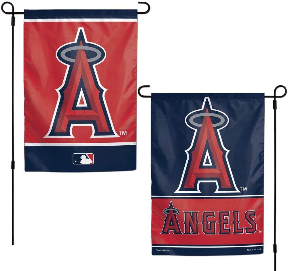 Wincraft MLB Los Angeles Angels 12x18 Garden Style 2 Sided Flag, One Size, Team Color