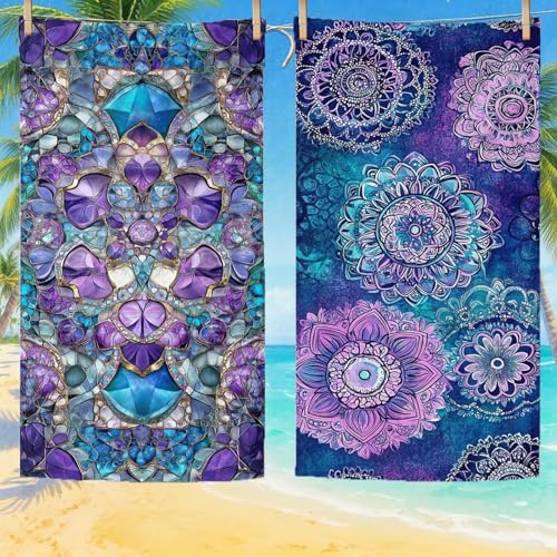 Serviette de plage anti-sable et séchage rapide drap de bain microfibre piscine