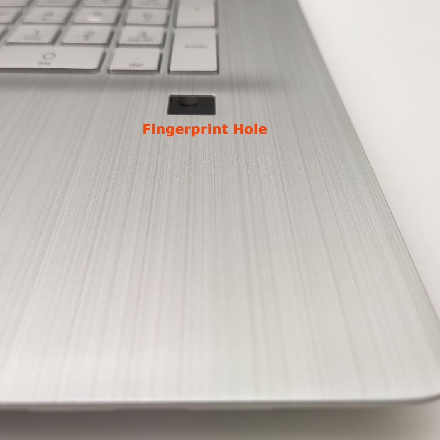 Replacement Upper Case Palmrest for HP 17.3 Inch Laptop 17-CN 17-CP 17T-CN 17Z-CP Laptop with Backlit Keyboard Assembly with Fingerprint Hole M50457-001 Natural Silver