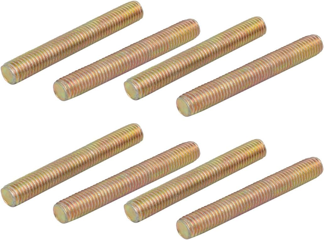 M8 Thread Home Hardware Dia 60mm Length Carbon Steel Zinc Plated Fully Threaded Rod 8pcs Model:53as393qo33