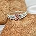 SILVERNROCK Morganite Lab Grown Gemstone Silver plated Meditation Ring Handmade For Men Women Jewelry ERG1168BC(US-10.5)