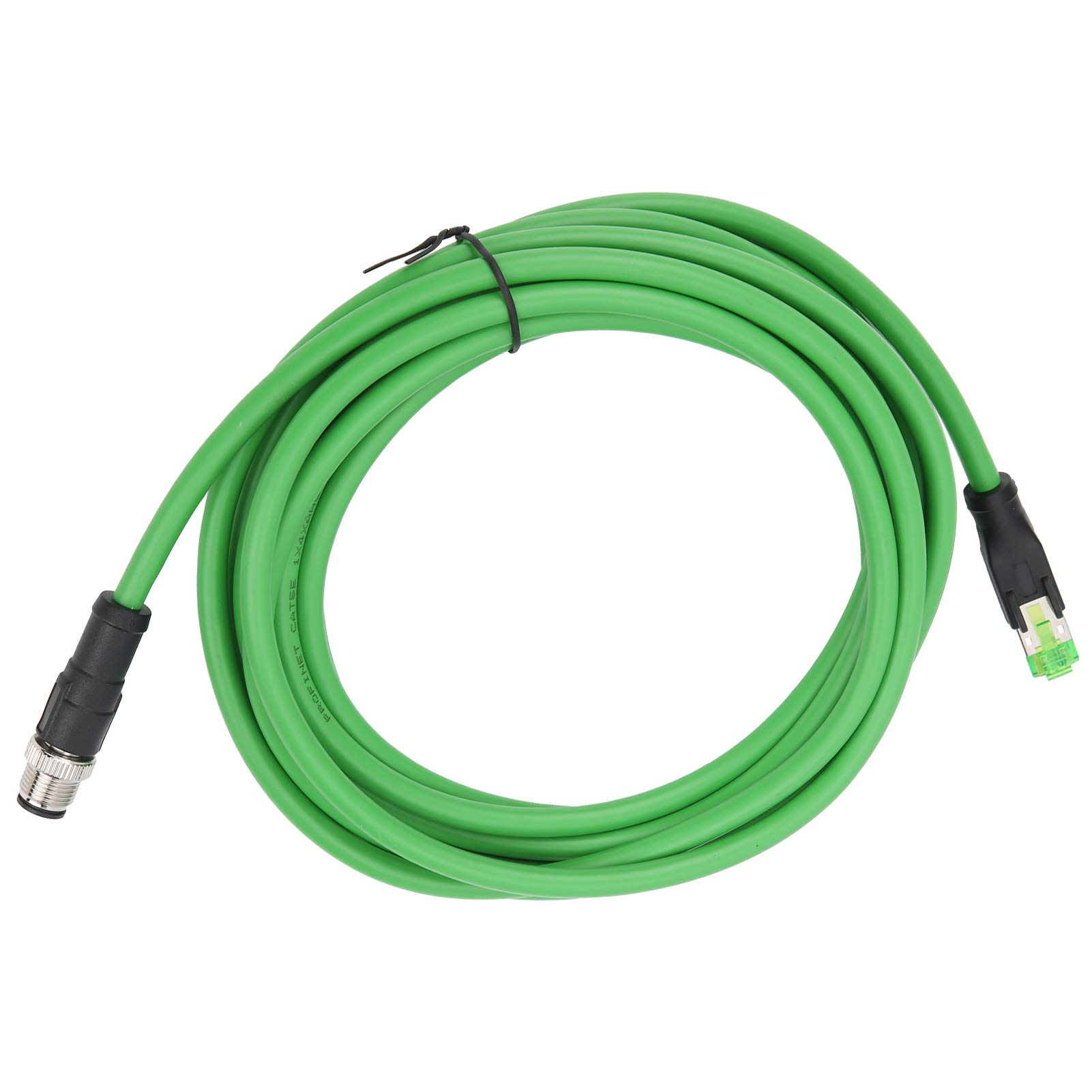 Câble étanche IP67 M12 vers RJ45, Durable et Résistant, 5m, pour Connexions Ethernet Industrielles dans des Environnements Difficiles