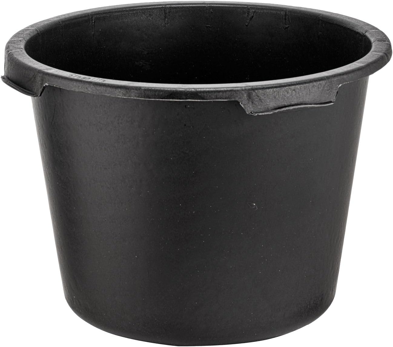 BURI Mörtelkübel Rund 65 Liter 10er Set Maurerkübel Schwarz Baueimer Robust | BURI Pflanzwanne Ø58 cm Made in Germany aus robustem Kunststoff als Baueimer, Pflanzwanne für Garten und Baustelle