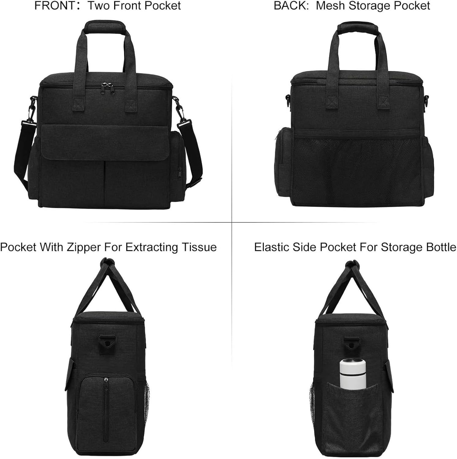 ペット旅行バッグ | 折りたたみボウル付きフードキャリア - ペット用品バックパック,子猫、猫、子犬、車、キャンプ、バイク旅行、アウ