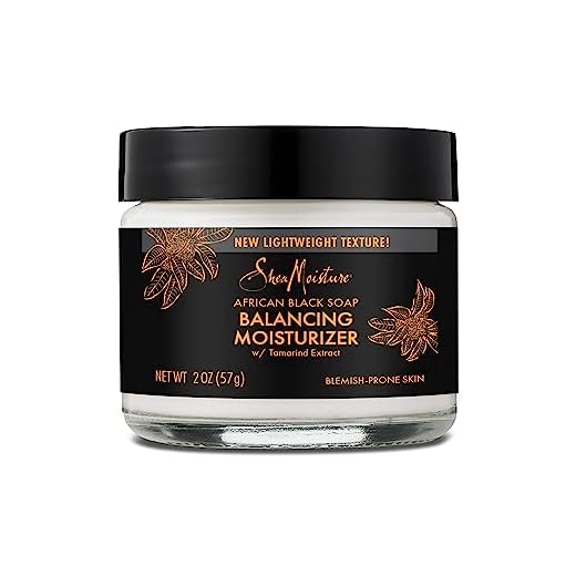 SheaMoisture Balancing Moisturizer for Dry Skin African Black Soap with Shea Butter 2 oz