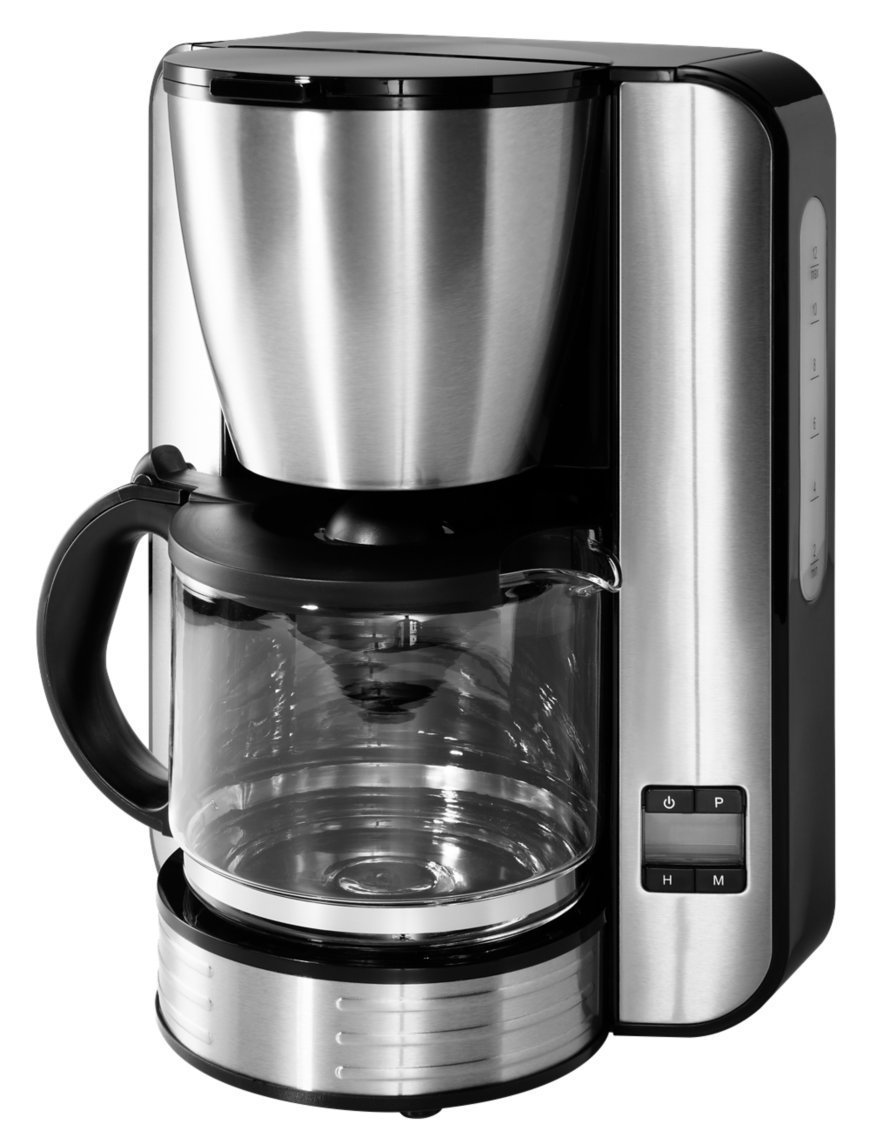 MEDION MD 16230 Independiente - Cafetera (Independiente, Cafetera de filtro, 1,5 L, 1080 W, Negro, Acero inoxidable)