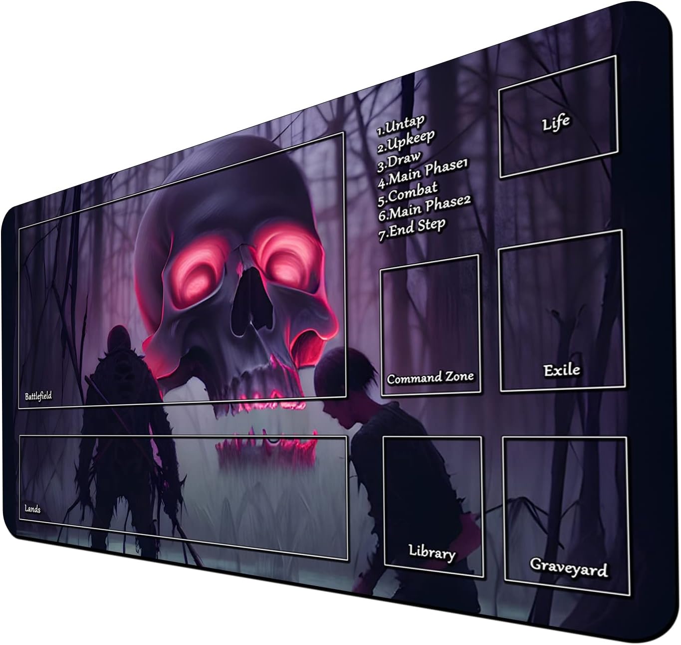 Play Mat for MTG, TCG Playmat with Zone 24 x 14 inches for