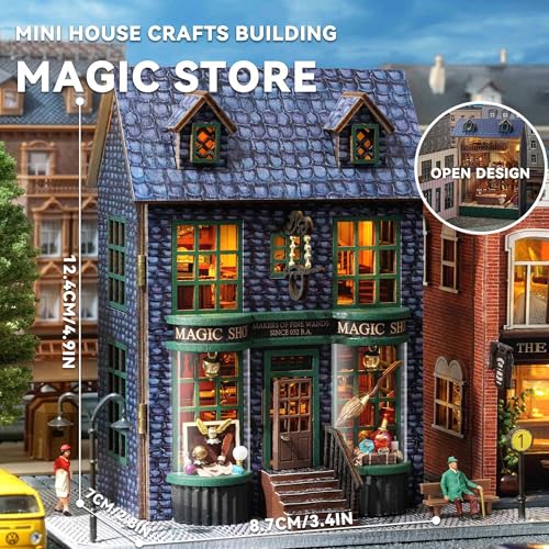 Flever Dollhouse Miniature DIY House Kit Creative Room with Furniture for Romantic Valentine's Gift (Magic Store) by Flever - Image 2