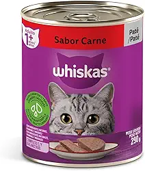 whiskas Ração Úmida Para Gatos Whiskas Lata Patê De Carne Adultos 290G