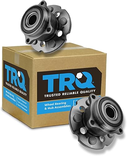 Vista 112 de TRQ Juego de Rodamientos de Rueda y Cubierta de Llanta Trasera para Conductor y Pasajero 2 Piezas Compatible con Infiniti G35 2003-2006 2007 G35