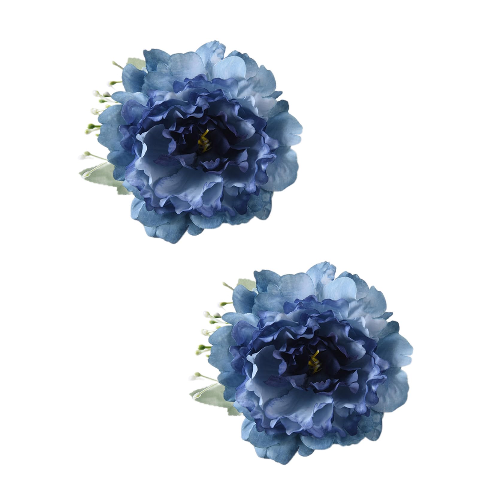 XuQiZZpp Pack of 2 Artificial Flower Curtain Holdbacks Clip Window Curtain Rope Tie Drapery Holdback Buckle Wedding Party Decors