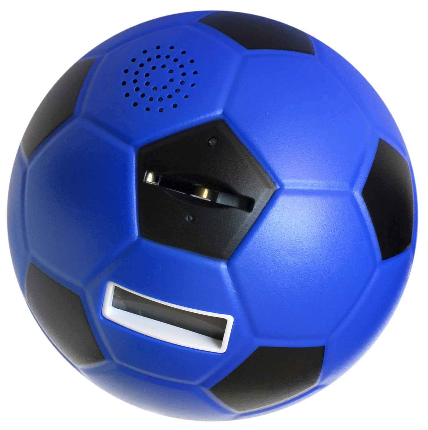 Salvadanaio dei Tifosi a Forma di Pallone Nero Azzurro inter con Contamonete Digitale (17,5x15)
