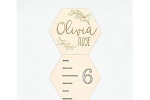 Hexagon Wooden Growth Chart for Kids: A Fun and Functional Add-On to Measure Growing Adventures