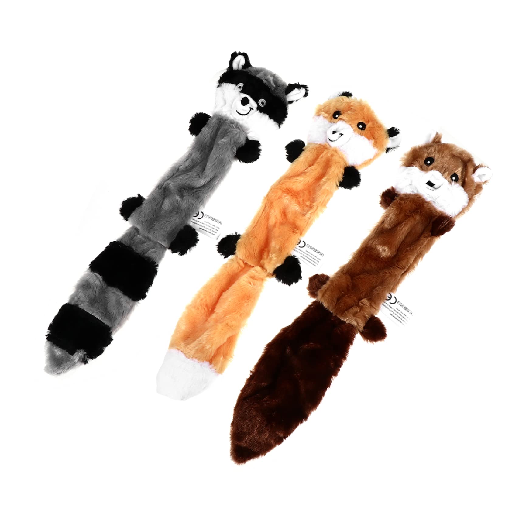 Kisangel 9pièces Jouets à Mordre pour Chien Peluche Squeaky sans Rembourrage Jouets Interactifs pour Chiots