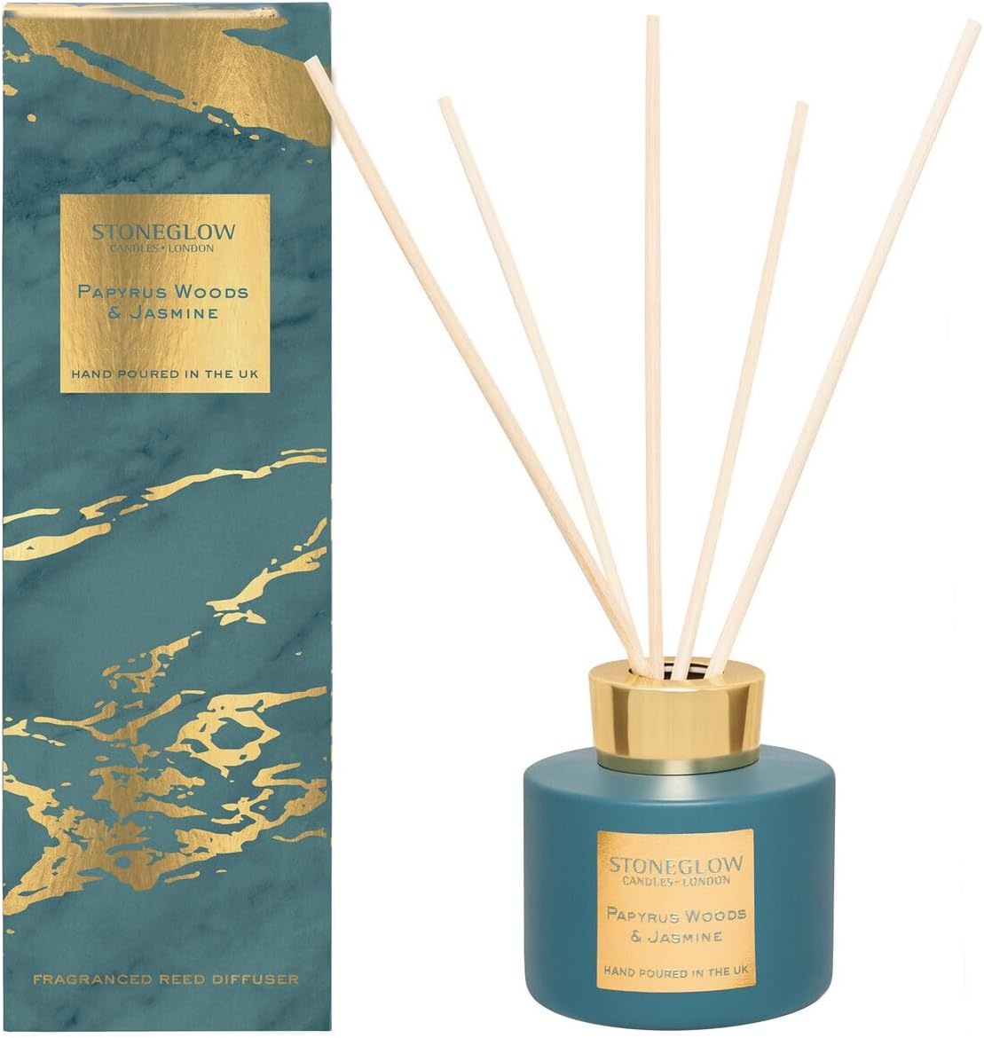 Stoneglow Luna Collection Papyrus Woods & Jasmine (Reed Diffuser 120 Ml)
