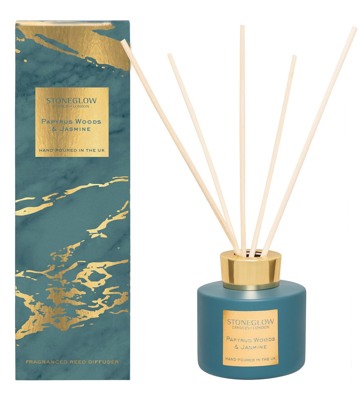 Stoneglow Luna Collection Papyrus Woods & Jasmine (Reed Diffuser 120 Ml)