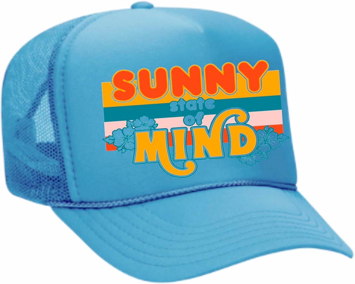 Sunny State of Mind Colorful Trucker hat