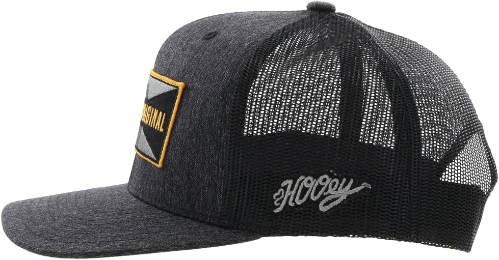 HOOEY Holley 6 Panel Trucker Hat w/Patch Black