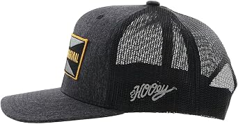 HOOEY Holley 6 Panel Trucker Hat w/Patch Black