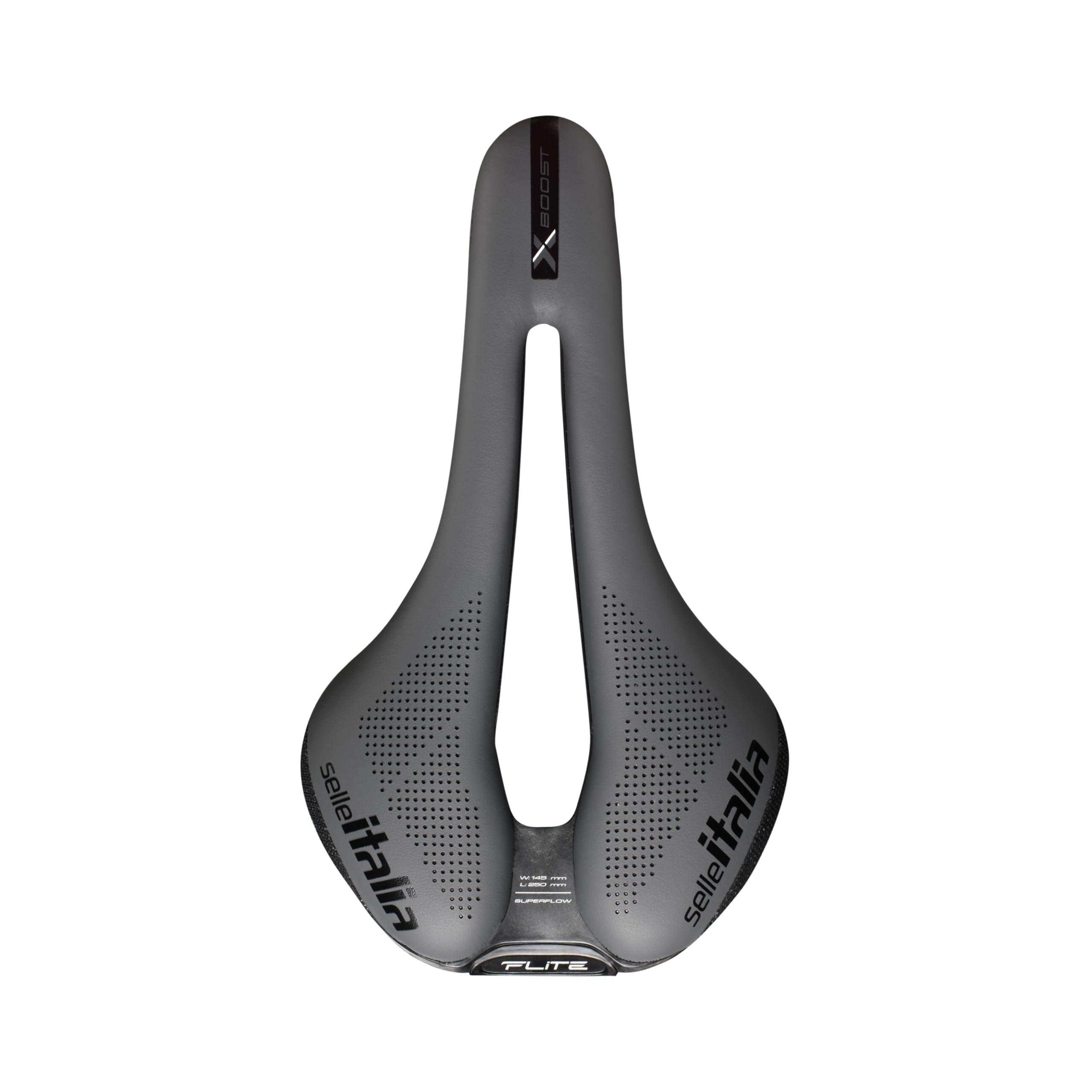 Selle Italia FLITE Boost X-Cross TI 316 Superflow - Sella Bici MTB e Off-Road, Ciclismo Cross-Country, Foro Anatomico, Bordi Rinforzati, Ammortizzatori