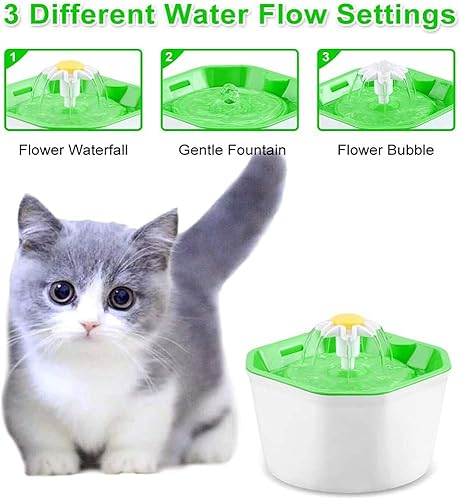 Miniatura 2 de Fuente de agua para gatos, fuente de agua silenciosa para mascotas, fuente automática para gatos, higiénico saludable, bebedero de agua dulce para