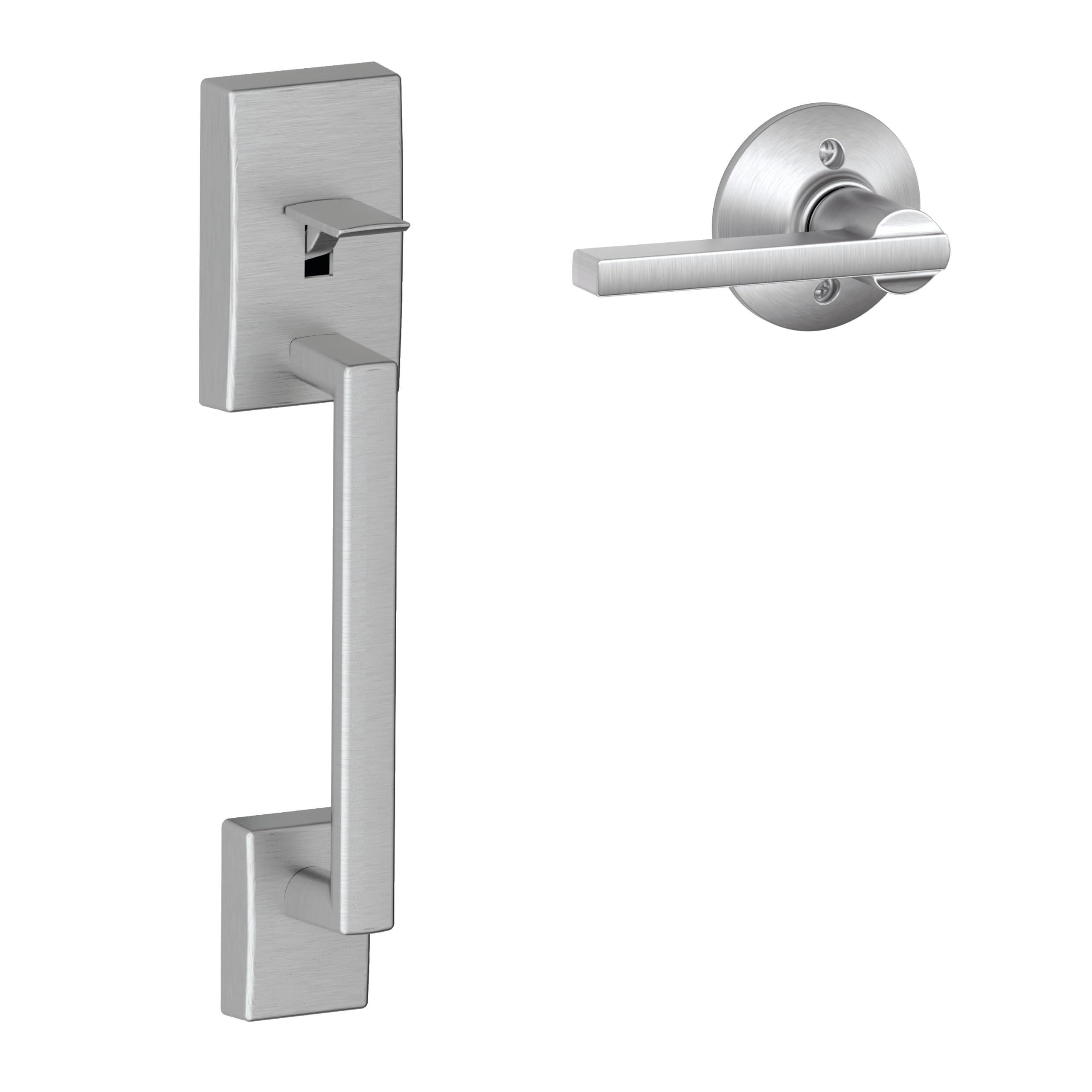 SCHLAGE FE285 CEN 626 LAT Century Handleset, Lower Half with Latitude Lever, Satin Chrome